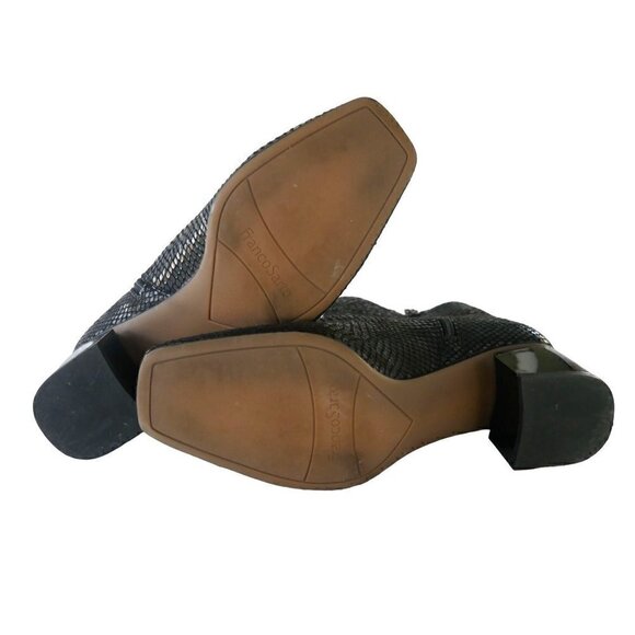 NWOB Franco Sarto Marquee Bootie in Black Snake 9 - Picture 10 of 10